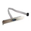 JUNSUNMAY DB9 9Pin Male to IDC 10Pin Female Ribbon Cable RS232 Serial Header Flat Cable - 1