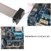 JUNSUNMAY DB9 9Pin Male to IDC 10Pin Female Ribbon Cable RS232 Serial Header Flat Cable - 4