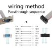 JUNSUNMAY DB9 9Pin Male to IDC 10Pin Female Ribbon Cable RS232 Serial Header Flat Cable - 6