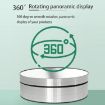 12cm 360 Degree Rotating Turntable Matte Electric Display Stand White - 6
