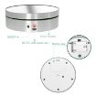12cm 360 Degree Rotating Turntable Matte Electric Display Stand Black - 9