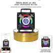 12cm 360 Degree Rotating Turntable Mirror Electric Display Stand - Gold - 5