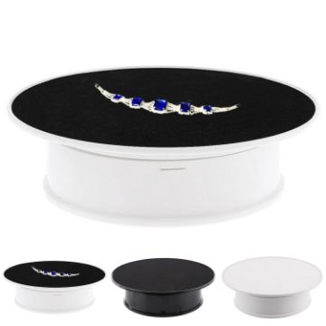 20cm Electric Rotating Turntable Display Stand, 360 Degree Photography Video Props - 1