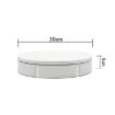 30cm Remote Control Electric Turntable Display Stand - UK Plug (White) - 3