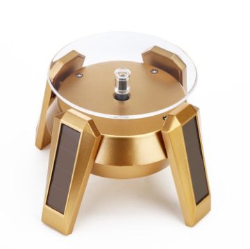 High-Footed UFO Solar 9cm 360 Rotating Display Stand Turntable - 1