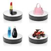 Adjustable Speed Rotating Display Stand Turntable (White Velvet) - 2