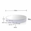 Adjustable Speed Rotating Display Stand Turntable (White Velvet) - 3