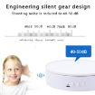 Adjustable Speed Rotating Display Stand Turntable (White Velvet) - 6