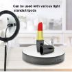 Adjustable Speed Rotating Display Stand Turntable (White Velvet) - 7