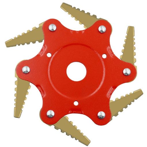 Toothed Mower Blade Six-Leaf Cyclone Blade Agricultural Weeder Parts - 1