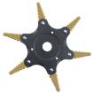 Toothed Mower Blade Six-Leaf Cyclone Blade Agricultural Weeder Parts - 1