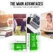 MICRODATA 64GB U3 Green and White TF Memory Card - 5