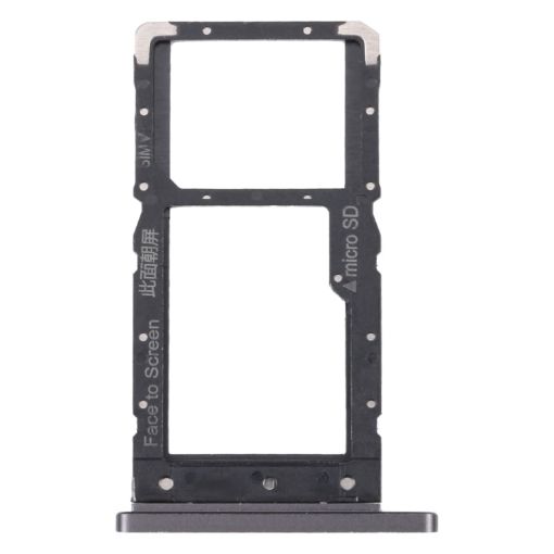Lenovo Tab M10 Plus TB-X606F TB-X606X SIM Card Tray + Micro SD Card Tray (Black) - 1