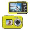 WDC901 Waterproof 48MP HD Dual Screen Camera (Yellow) - 1