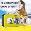 WDC901 Waterproof 48MP HD Dual Screen Camera (Yellow) - 4