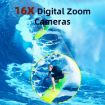Waterproof 48MP HD Dual Screen Outdoor Sports Camera - Green - 8