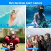 Waterproof 48MP HD Dual Screen Outdoor Sports Camera - Green - 9