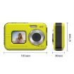 Waterproof 48MP HD Dual Screen Camera - Blue - 2