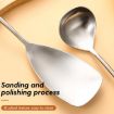 304 Stainless Steel Walnut Handle Soup Spoon - 3