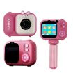 2.4 Inch IPS Screen Kids Digital Camera 48MP Dual Lens Mini Video Camera Pink Bunny - 2
