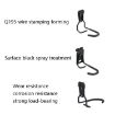 Metal Wall Garage Bicycle Rack 830 On Wall - Black - 3