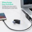 ENKAY USB 3.0 Adapter 90 Degree Male to Female Coupler - Vertical Down - 3