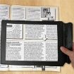 Handheld Soft PVC Full Page 3X Magnifier - 1