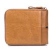 BULL CAPTAIN 042 RFID Anti-theft Cowhide Business Card Holder Zipper Wallet - 2