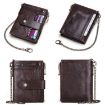 HUMERPAUL RFID Anti-Theft Leather Wallet - Dark Brown - 5