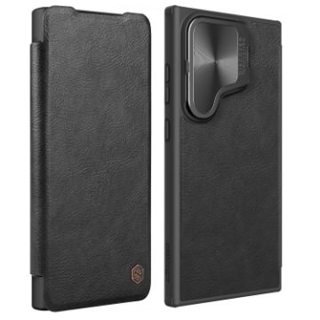 Samsung Galaxy S24 Ultra 5G NILLKIN Qin Prop Series Flip Camera Cover Leather Case - 1
