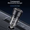 USAMS US-CC208 C39 60W USB + Type-C Car Charger (Black) - 2