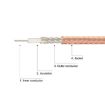 30cm RF Coaxial Cable BNC Male To SMB Female RG316 Adapter Extension Cable - 4