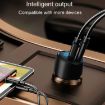S-31 65W Dual Port Car Fast Charger - Auto Cigarette Lighter - 5