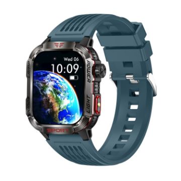 HT29 2.01" IPS Screen Smart Watch with Banknote Detector Light - Blue - 1