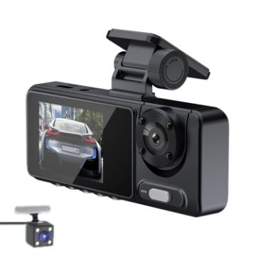High-Def Night Vision Driving Recorder - Triple Recording - WIFI Mobile Playback - 1
