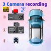 High-Def Night Vision Driving Recorder, Dual Recording 2K+720P, GPS Track - 9