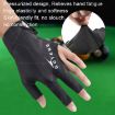 GUTENG Three Finger Snooker Billiard Gloves, Left Hand Full Finger - 4
