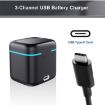 GP-910 3-Battery Charging Box Storage Case for GoPro HERO12/11/10/9 Black - 2