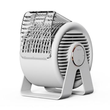 White F7 Snail-shaped Mini Bladeless Air Circulation Fan - 1