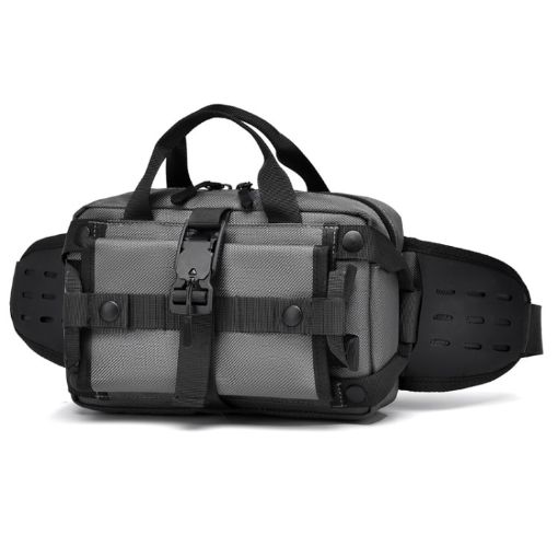 WEIXIER Y9580 Men Sports Waterproof Waist Pack - Gray - 1