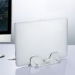 Aluminum Laptop Vertical Storage Stand - Large Gray Black - 2