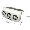 USB Car Window Exhaust Fan, White - 3