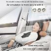 USB Car Window Exhaust Fan, White - 5