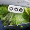 USB Car Window Exhaust Fan, Solar White - Cooling Ventilation Fan - 2