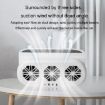 USB Car Window Exhaust Fan, Solar White - Cooling Ventilation Fan - 4
