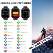 Black Silicone Smart Watch with Blood Sugar/Oxygen Monitoring - F70 - 3