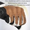 SULAITE Motorcycle Riding Gloves, Size L - Black - 4