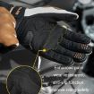 SULAITE Motorcycle Riding Gloves, Size L - Black - 6