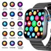 Black Milan Smart Watch with Blood Sugar/Oxygen Monitoring - F70 - 5
