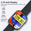Black Milan Smart Watch with Blood Sugar/Oxygen Monitoring - F70 - 6